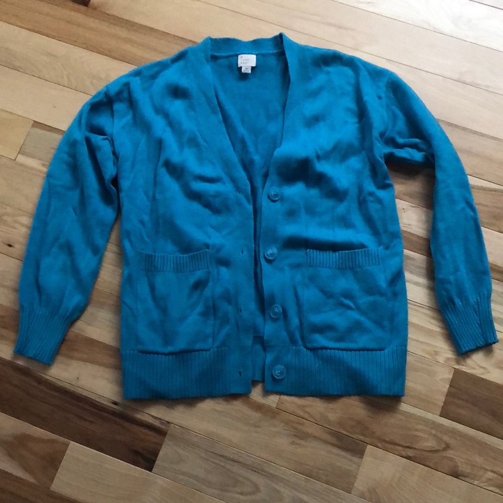 Blue Cardigan Sweater